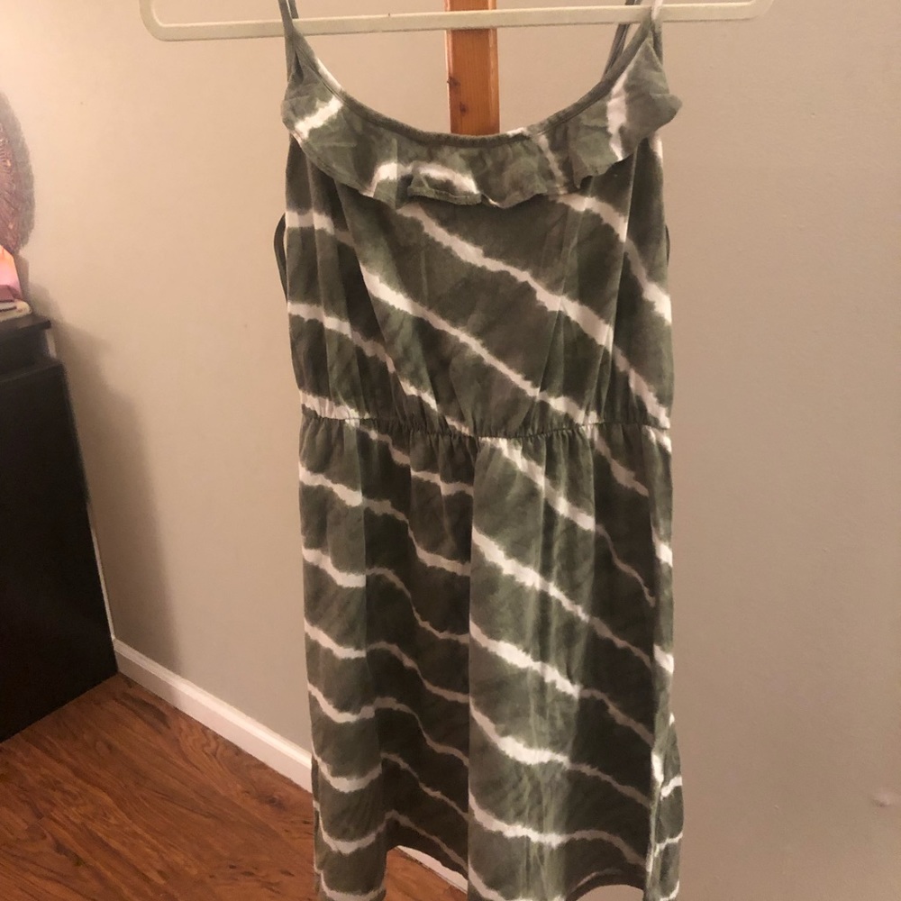 Green striped Loft dress